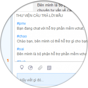 Các tính năng khác trong cuộc chat